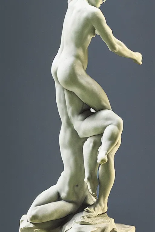 Image similar to sculpture of the light fighting the darkside of humanity by camille Claudel