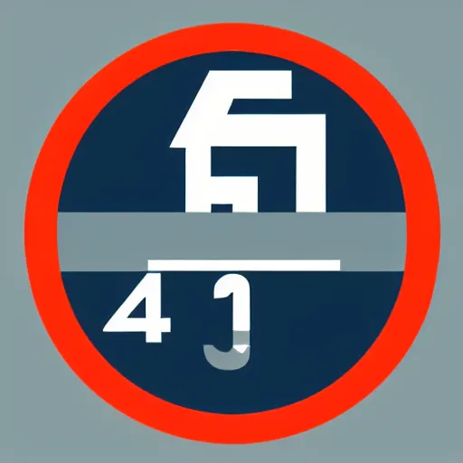 Prompt: logo with the number 4 2, minimal, simple, beautiful