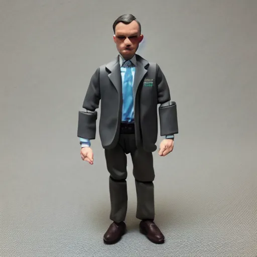 Image similar to alan turing stop motion vinyl action figure, plastic, toy