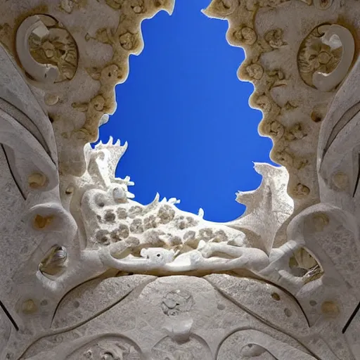 Prompt: a white marble room carved for a titan, beautiful in its smoothness and expansiveness, architectural photograph by gaudi by ancient greeks