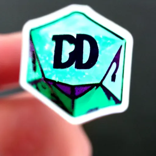 Image similar to cute d & d d 2 0 sticker