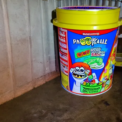 Prompt: garage pail kids