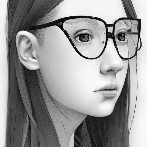 Prompt: a comic portrait of a redheaded girl with freckles and glasses - face, realistic shaded perfect face, fine details, day setting. very anime style. realistic shaded lighting poster by ilya kuvshinov katsuhiro, magali villeneuve, artgerm, jeremy lipkin and michael garmash, rob rey and kentaro miura style, trending on art station