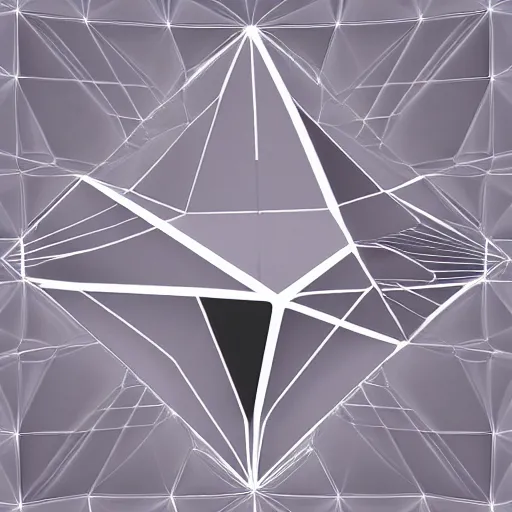 Image similar to serpinksy tetrahedron, fractal, triangles inside of triangles, 3 d render