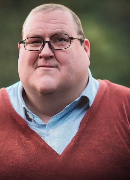 Prompt: portrait photo still of real life peter griffin, 8 k, 8 5 mm, f. 1 4, beautiful composition