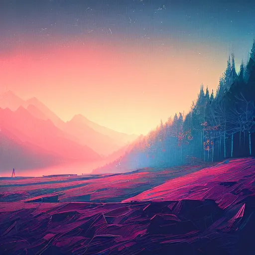 Image similar to A Landscape by Petros Afshar and Alena Aenami
