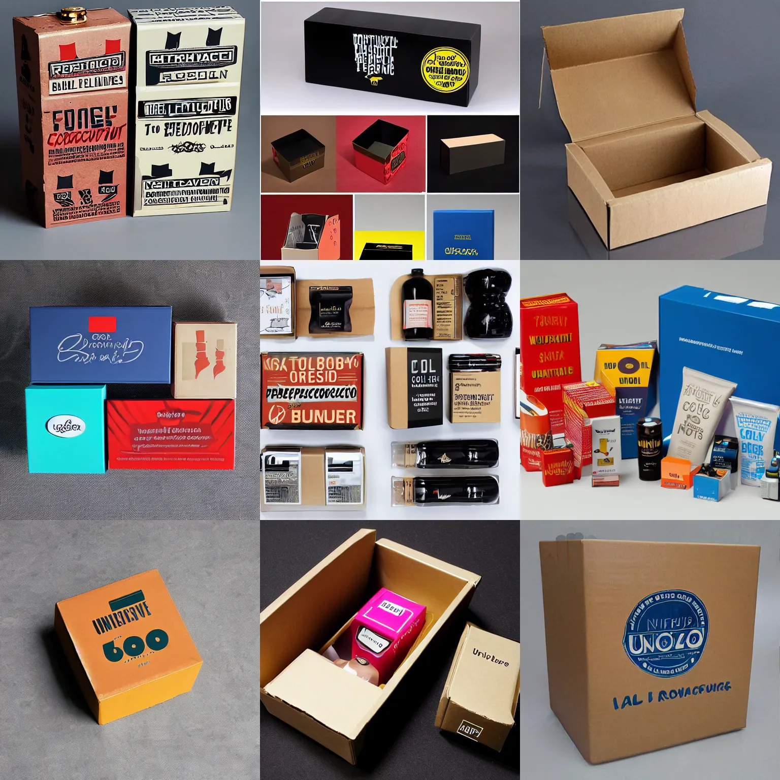 Prompt: unique cool provocative product packaging box