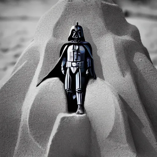 Image similar to sandcastle vader