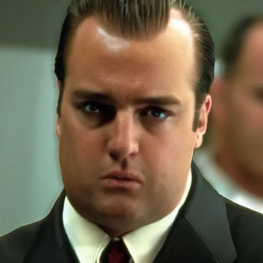 Image similar to chad in an episode of the sopranos ( 1 9 9 9 ), 4 k, cinematic, hbo, screencap, realistic, the sopranos, film footage