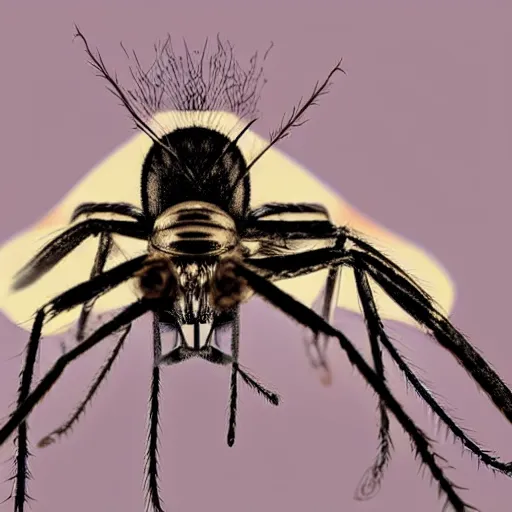 Image similar to the face of a giant mosquito