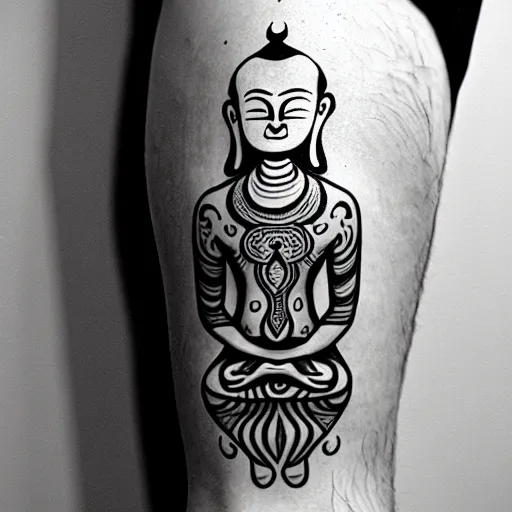 Image similar to zen enlightenment ink