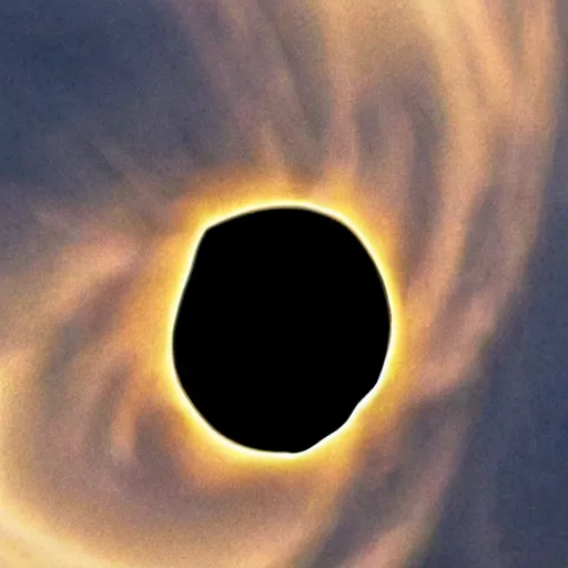 Image similar to a black hole in the sky