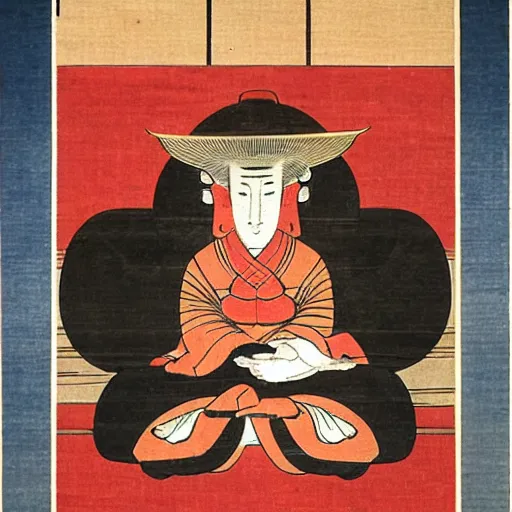 Prompt: ancient Japanese artwork, Donald Trump, great image