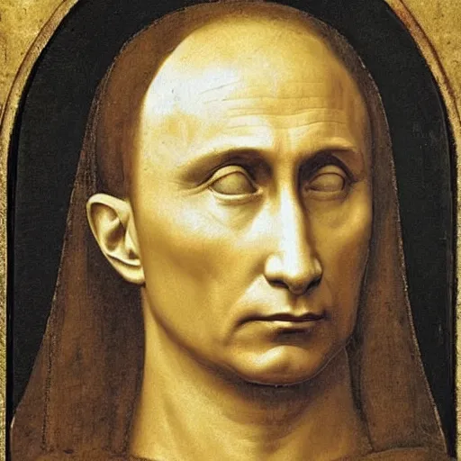 Prompt: portrait of Vladimir Putin, by Leonardo Da Vinci