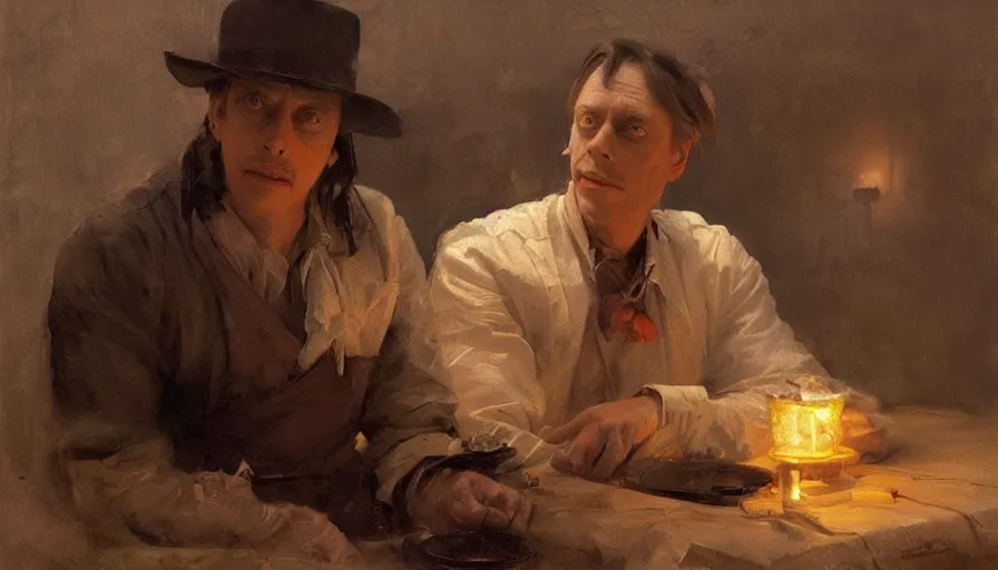 Image similar to beautiful portrait of anthropomorphic loaf of bread steve buscemi, art by anders zorn, wonderful masterpiece by greg rutkowski, beautiful cinematic light, american romanticism thomas lawrence, greg rutkowski