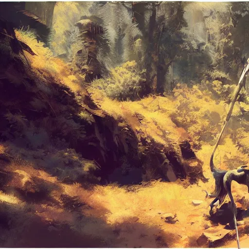Image similar to Hiking cane, by Craig mullins, Steve Purcell, Ralph McQuarrie. Trending on artstation. Centered image, no background