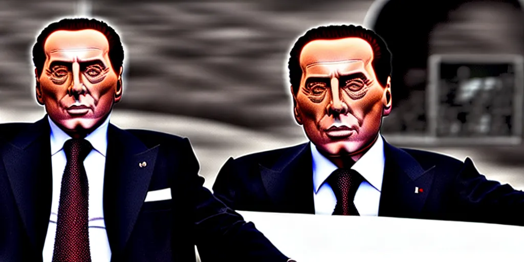 Image similar to silvio berlusconi as the king of the world, ultrarealistic, 4 k, real engine 5