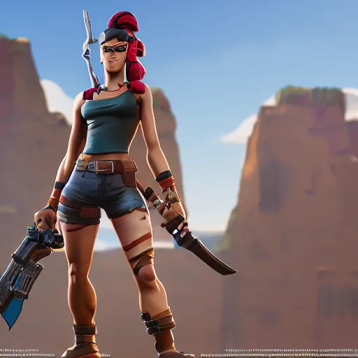 Image similar to the renegade raider from fortnite in real life, 8 k, 3 d model, professional, octane render