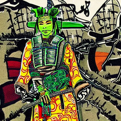 Image similar to acidpunk samurai
