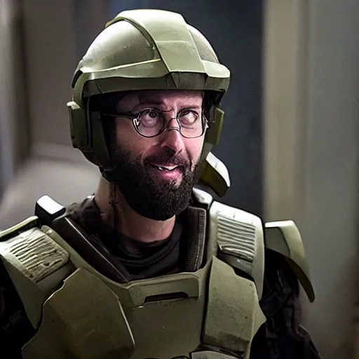 Prompt: NCIS New Orleans actor Rob Kerkovich in the tv series Halo, cinematic film still