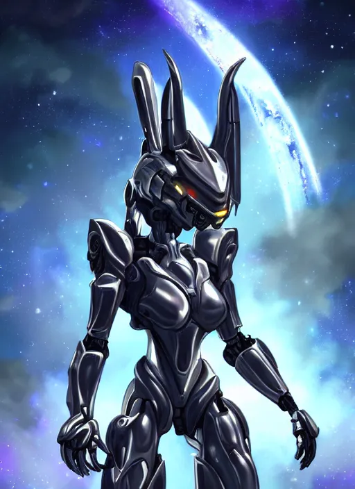 Prompt: cinematic shot, cosmic sized perfectly proportioned stunning beautiful anthropomorphic robot mecha female dragon, space background, larger than galaxies, holding milky way in hands, sleek silver armor, epic proportions, epic size, epic scale, ultra detailed digital art, furry art, macro art, dragon art, giantess art, warframe fanart, furaffinity, deviantart