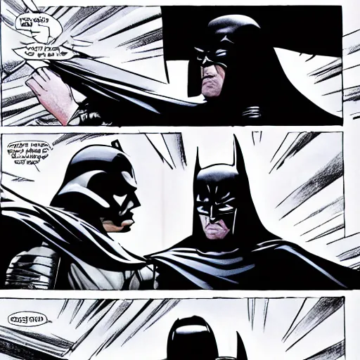 Prompt: batman as darth vader fighting luke skywalker in bespin