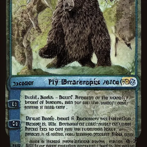 Prompt: Druid of Birds and bears