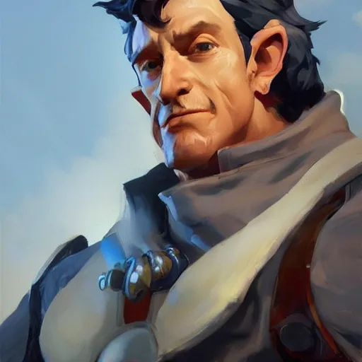 Prompt: greg manchess portrait painting of bilbo beutlin as overwatch character, medium shot, asymmetrical, profile picture, organic painting, sunny day, matte painting, bold shapes, hard edges, street art, trending on artstation, by huang guangjian and gil elvgren and sachin teng