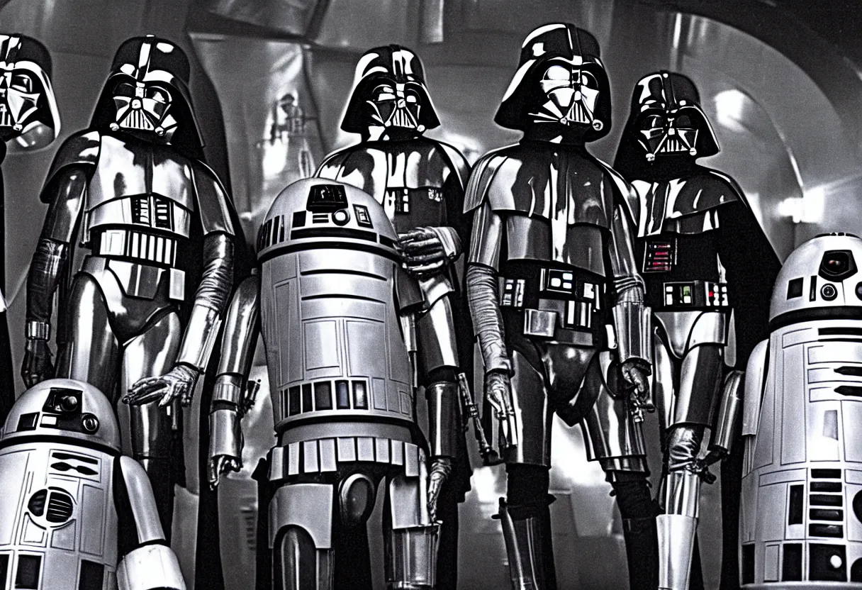 Prompt: 1980s Liverpool Edition Star Wars hq movie still