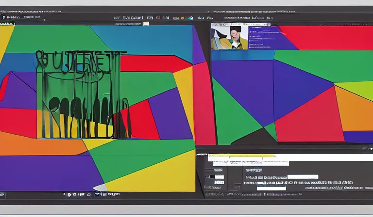 Image similar to GUI for a program that shows you proof for the existence of God, app design, web design, screenshot, by Nam June Paik, Ingmar Bergman, Rene Magritte, Francis Bacon