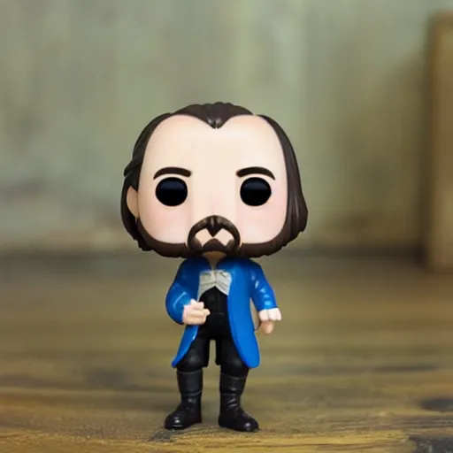 Image similar to a funko pop of william shakespeare