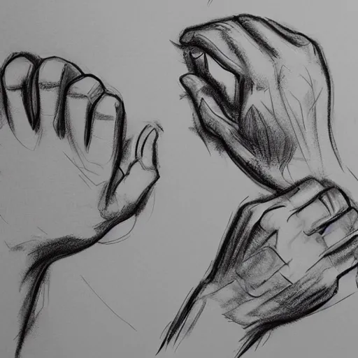 Image similar to practice hand sketches