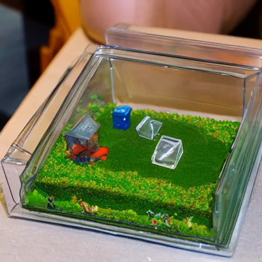 Prompt: a n 6 4 game of terrarium