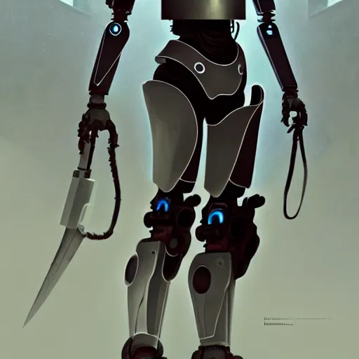 Image similar to detailed character concept art of a destiny inspired masked robot, muted color palette, trending on artstation, award - winning video game concept art by jim burns and greg rutkowski, beksinski, a sci - fi concept art masterpiece, james gilleard, bruegel, alphonse mucha, and yoshitaka amano.