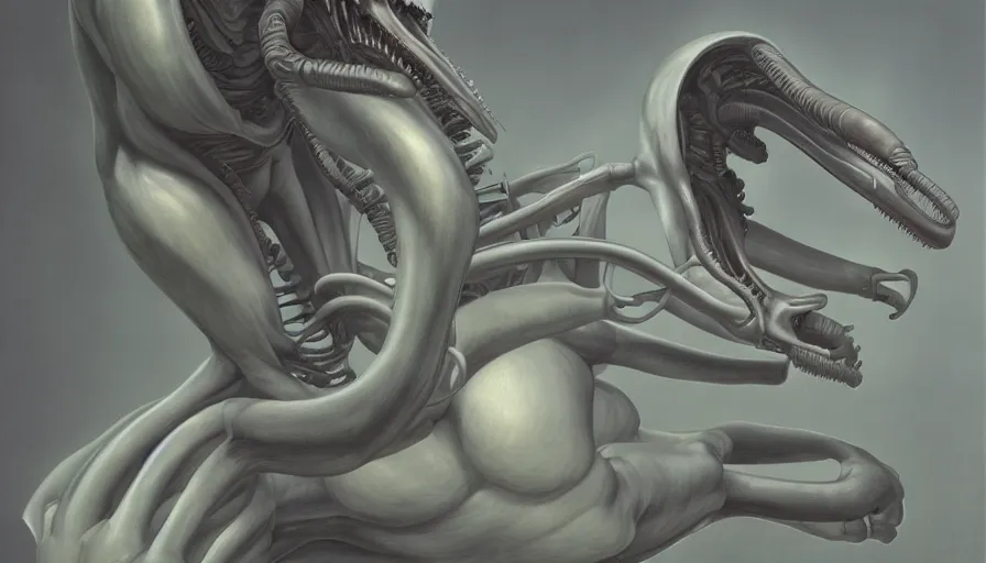 Prompt: Xenomorph by René Magritte, hyperdetailed, artstation, cgsociety, 8k