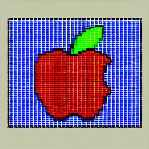 Image similar to apple pixel art