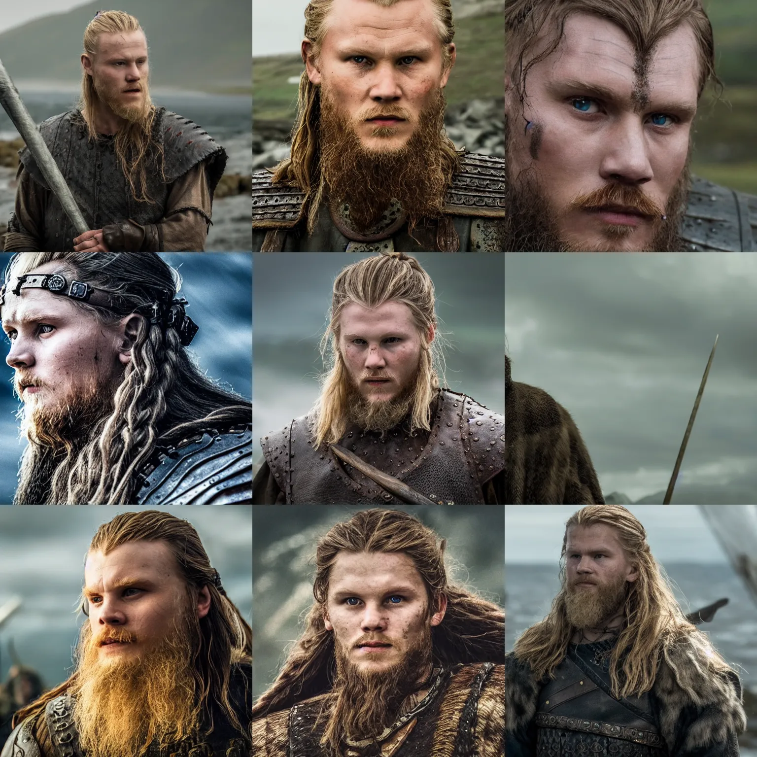 Prompt: einar selvik in the movie'vikings '. 4 k.
