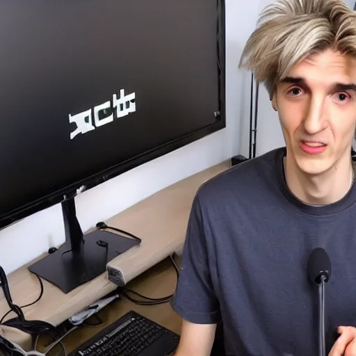 Prompt: xqc on twitch announcing his retirement, 4k, high detail, high-resolution photograph, professional photography, ultra-detail