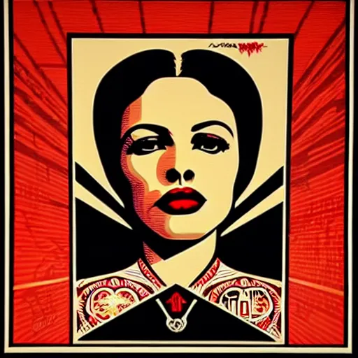 Image similar to graffiti by shepard fairey