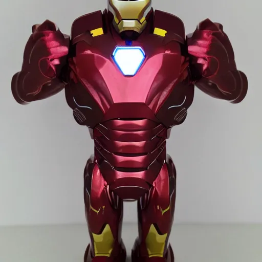 Image similar to ironman toy made of chocolate