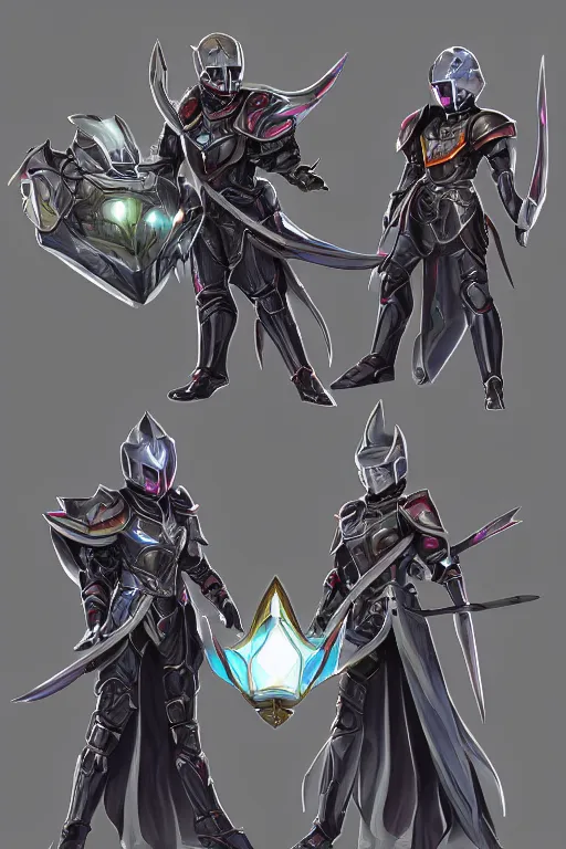 Image similar to helmet armor guardian destiny in witch queen illumination ray tracing hdr fanart arstation by sung choi robot ninja mask and eric pfeiffer and gabriel garza and casper konefal