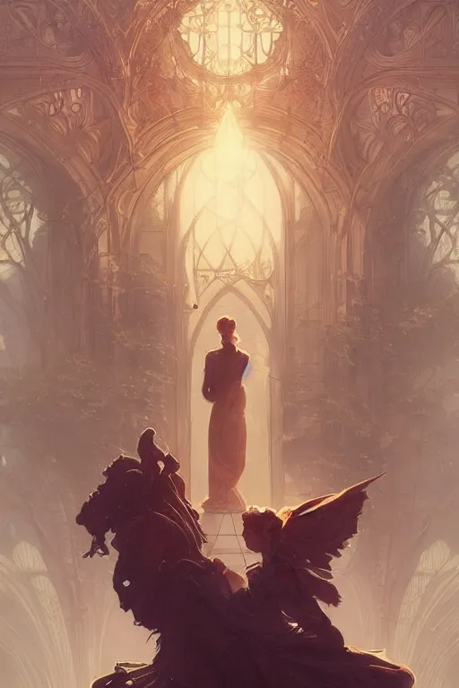 Prompt: all we are and all we know are memories, fog, volumetric lighting, intricate, elegant, highly detailed, digital painting, artstation, concept art, smooth, sharp focus, art nouveau, art by artgerm and greg rutkowski and alphonse mucha