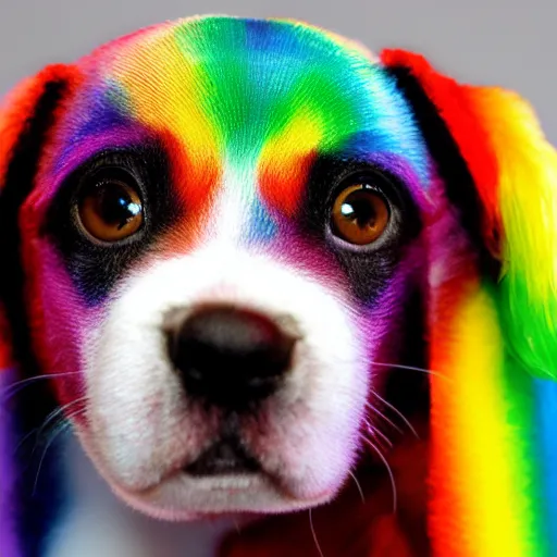 Prompt: rainbow puppy n-9