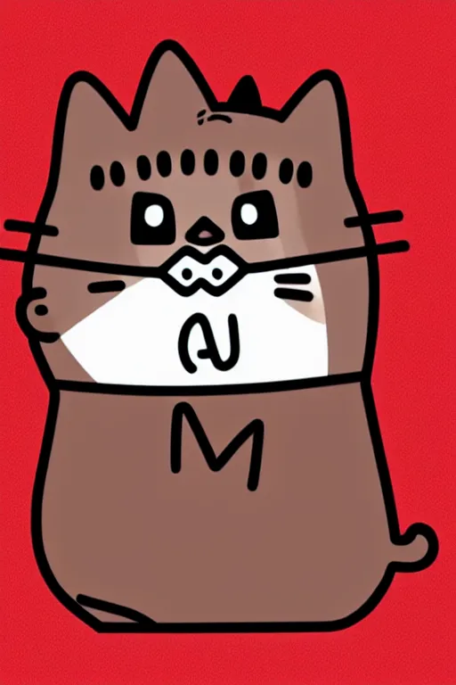 Image similar to a marxist pusheen