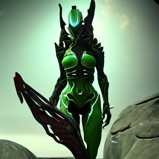 Prompt: photograph of Saryn!!!!!!!!! warframe holding skana!!!!!!!, 8k resolution, high detail, ULTRA REALISTIC VFX, reflections