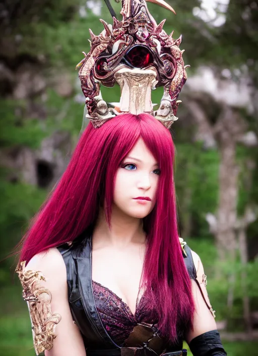 Image similar to a full portrait photo of real - life garnet final fantasy, f / 2 2, 3 5 mm, 2 7 0 0 k, lighting, perfect faces, award winning photography.