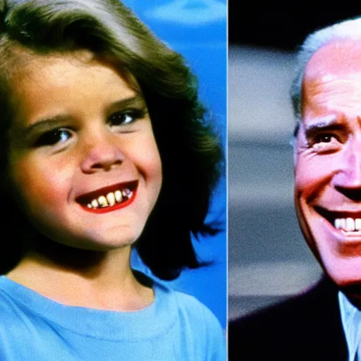 Prompt: joe biden robocop, 1 9 8 0 s children's show, detailed facial expressions