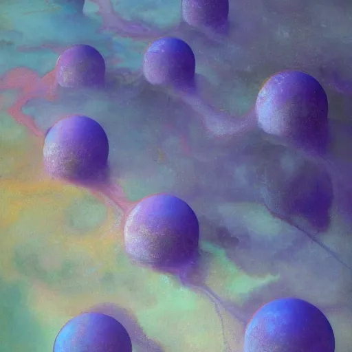 Image similar to beautiful liquid marble texture with big oil bubbles. harmonic chromatic tones coloured abstraction with purple splashes. ultradetailed realistic art. jean - dragan bibin, beksinski, zawadzki, shaun downey, zoey frank, phil hale, james gurney, frank frazetta, jehan georges vibert, daniel e. greene