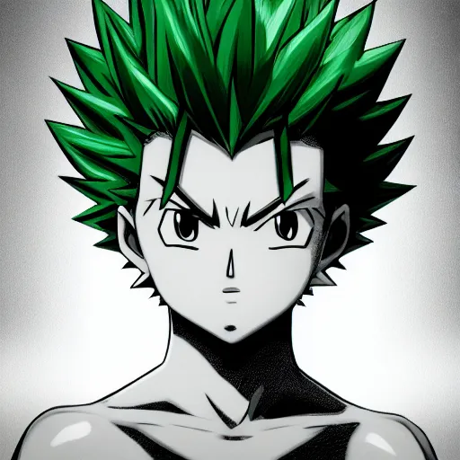 Prompt: portrait innocence of Gon HunterxHunter, dynamic lighting, cinematic, establishing shot, extremely high detail, photo realistic, cinematic lighting, oil painting, intricate line drawings, 8k resolution