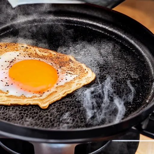 Prompt: cooking breakfast coffee